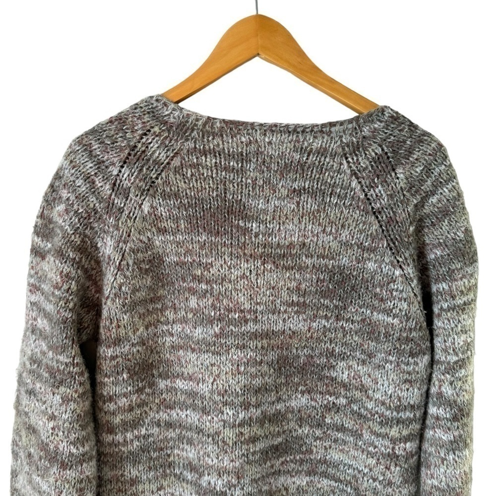 Kooi Knit Wear Mohair Wool Alpaca Two Button Cardigan Beige Women's Large - Picture 8 of 10